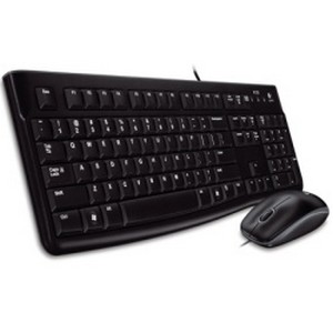 KIT Logitech MK120 Keyboard + Mouse BLACK USB